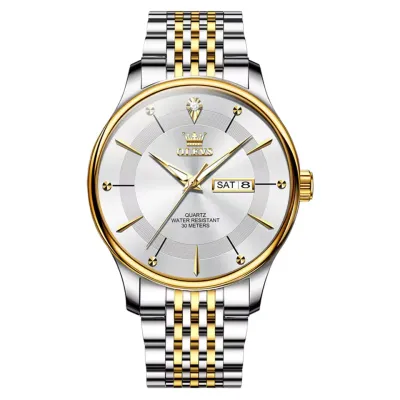 OLEVS 9908 Men's Watches Simplicity Dual Calendar Waterproof Men's Wristwatch Top Brand Luxury Original Quartz Watch for Men New